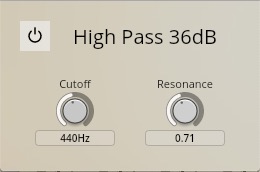 High Pass 36 dB