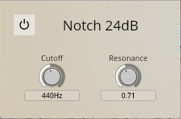 Notch 24 dB