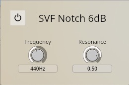 SVF Notch 6 dB