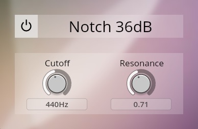 Notch 36 dB